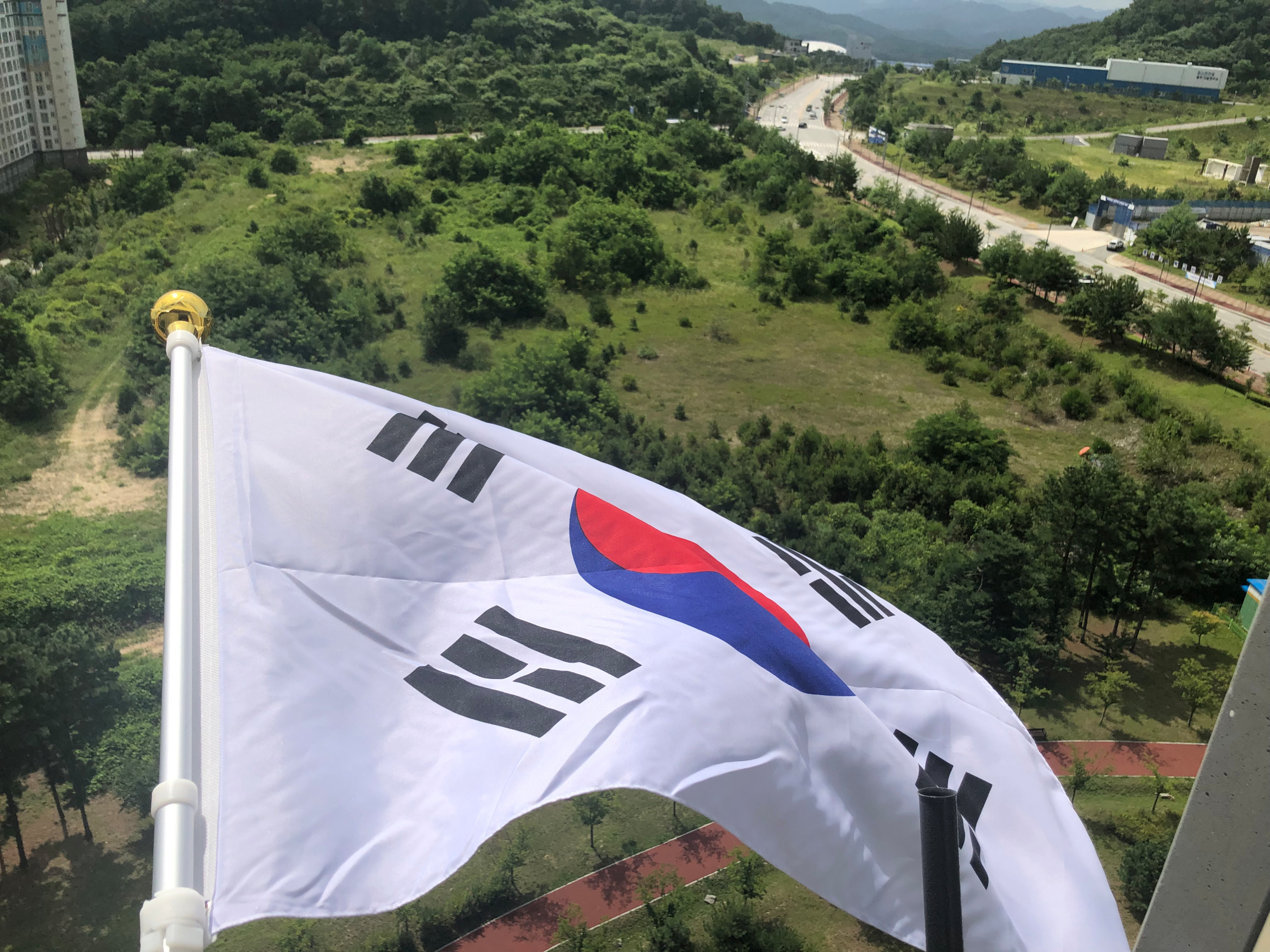 광복절 태극기 계양